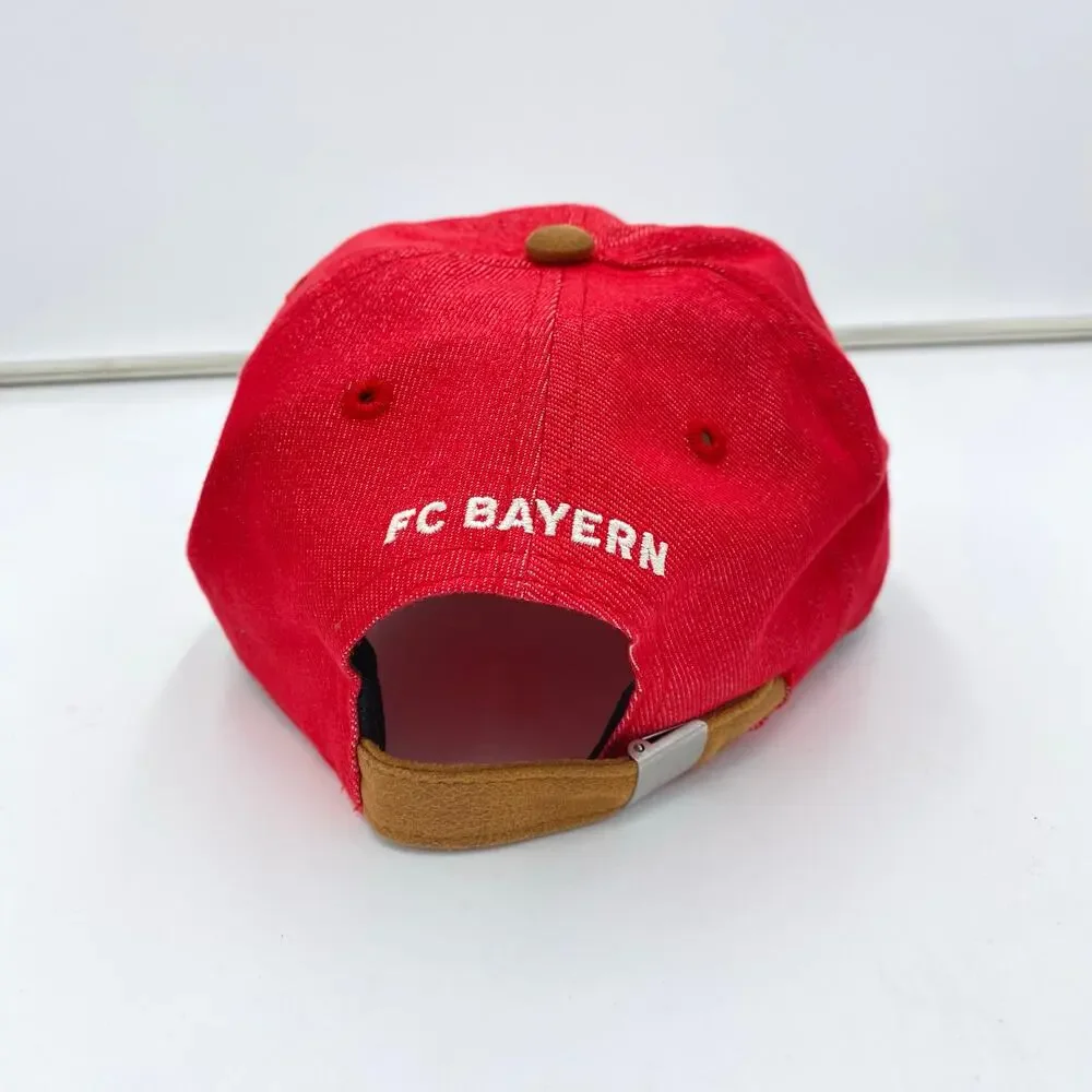 FC Bayern Munchen Men's Red Adjustable Strap Back Soccer Cap Fi Collection